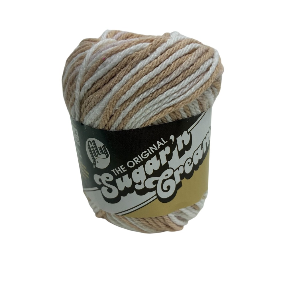 Lily Sugar n Cream Natural Ombre 100% Cotton Yarn Worsted 4-Ply 2oz 95yds